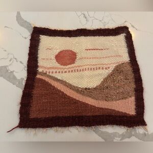 Handcrafted Sunset Tapestry in Earth Tones